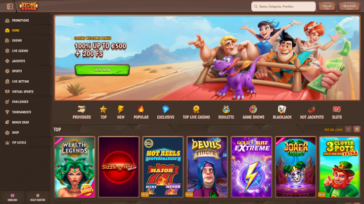 StoneVegas interface